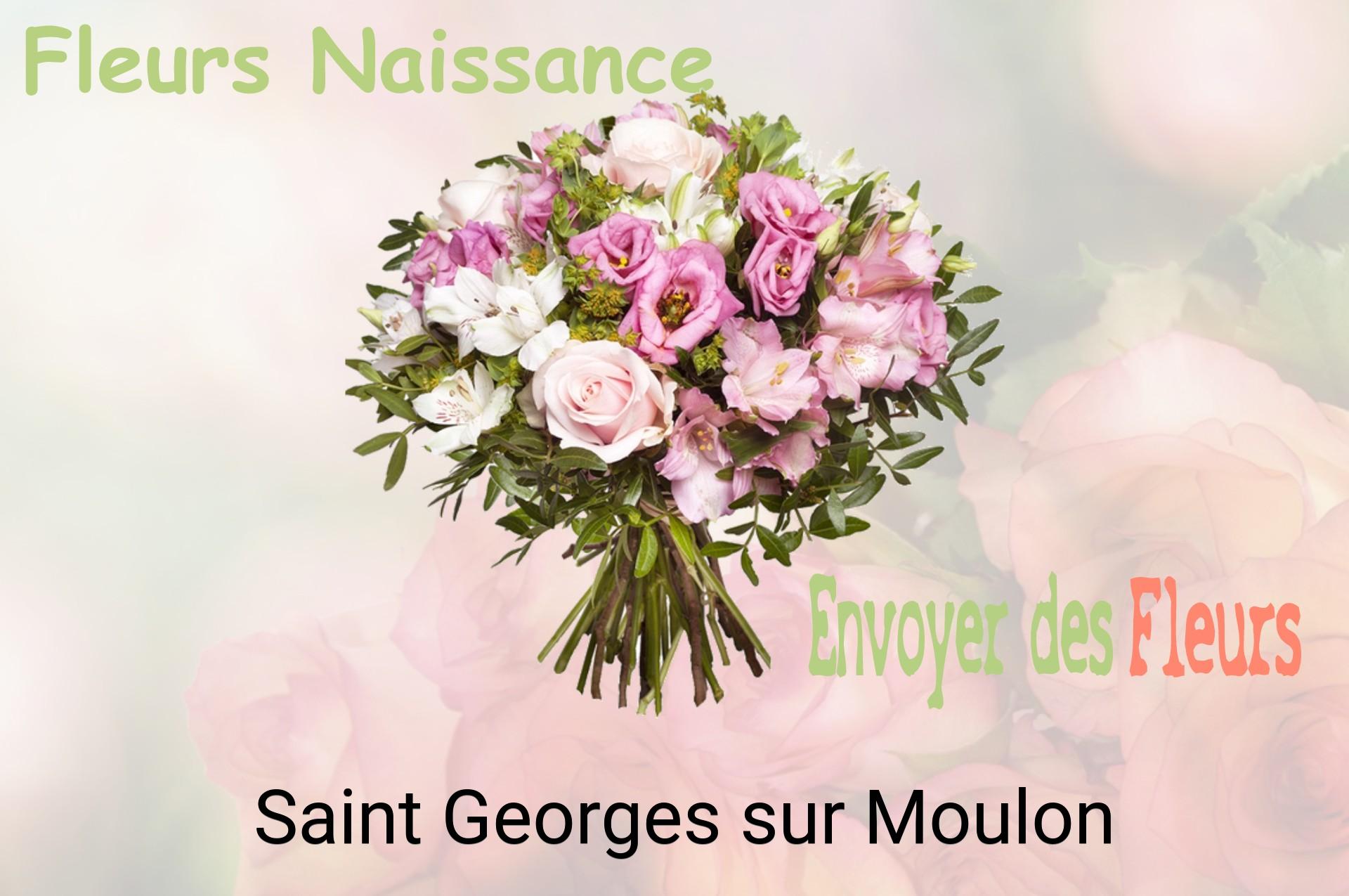 Bouquet de fleurs de naissance livré à Saint-Georges-sur-Moulon